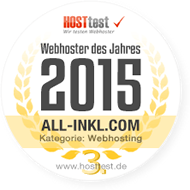 Hosttest 2016 - Auszeichnung