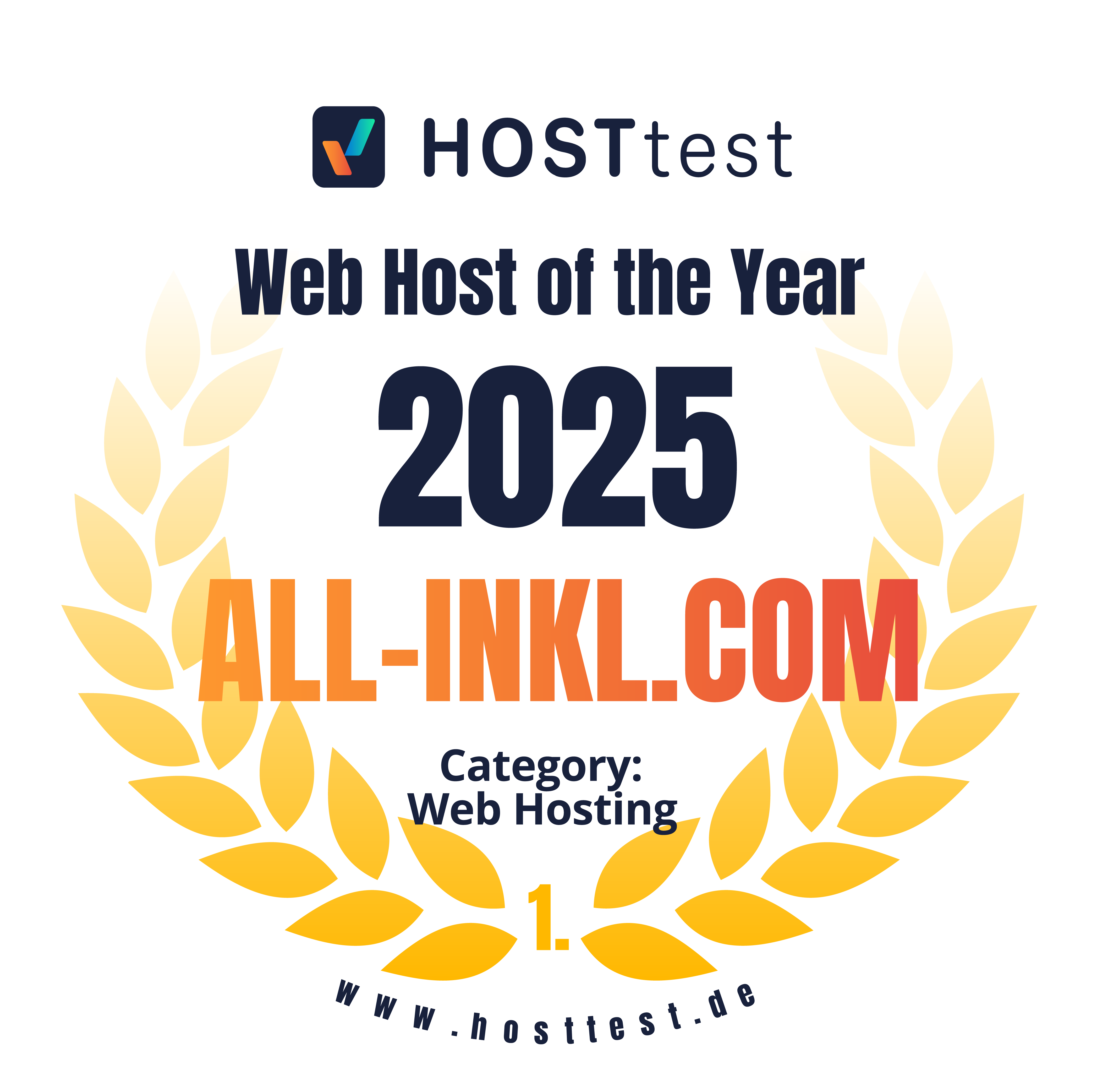 Hosttest 2025 - Auszeichnung