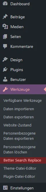 WordPress - &Auml;nderung der Domain, Bild 6