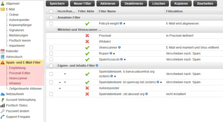Tarifwechsel - Wechsel innerhalb der Webhosting-Tarife, Bild 4