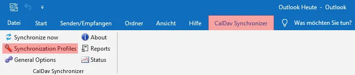 CardDAV - Synchronisierung von Kontakten - Outlook 2019, Bild 1