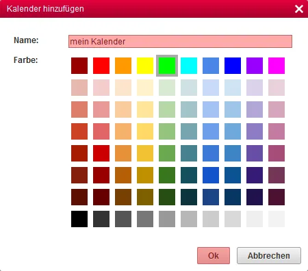 CalDAV - Kalenderfunktion - Einstellungen im WebMail anzeigen, Bild 3