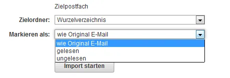 &Uuml;bertragung der Inhalte - Importieren von E-Mails aus anderen Postf&auml;chern, Bild 4